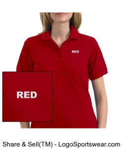 RED Lady\'s Polo Design Zoom